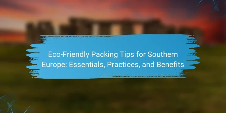 Eco-Friendly Packing Tips for Southern Europe: Essentials, Practices, and Benefits