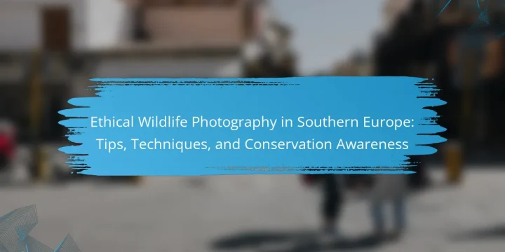 Ethical Wildlife Photography in Southern Europe: Tips, Techniques, and Conservation Awareness