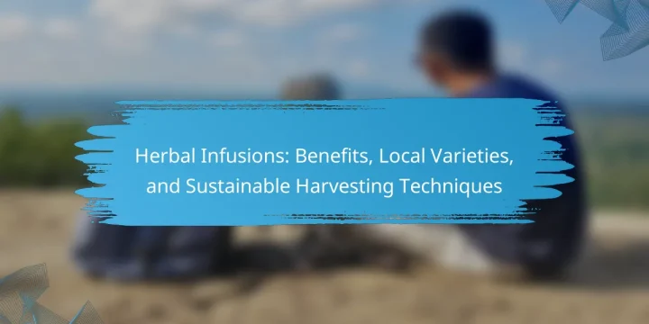 Herbal Infusions: Benefits, Local Varieties, and Sustainable Harvesting Techniques