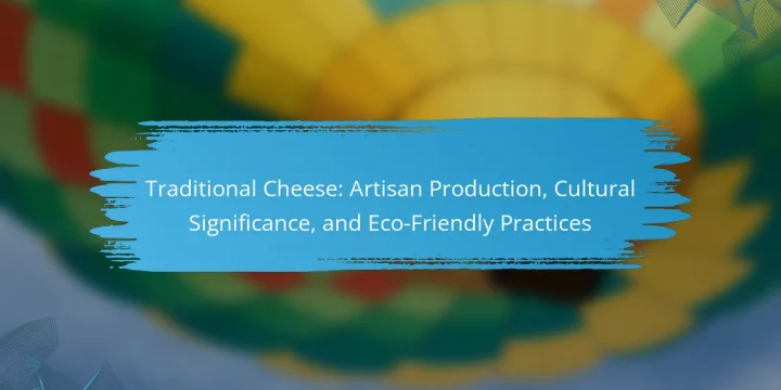 Traditional Cheese: Artisan Production, Cultural Significance, and Eco-Friendly Practices