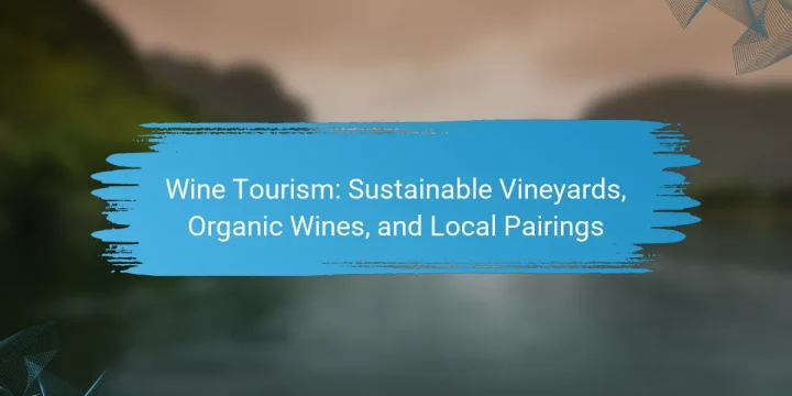 Wine Tourism: Sustainable Vineyards, Organic Wines, and Local Pairings